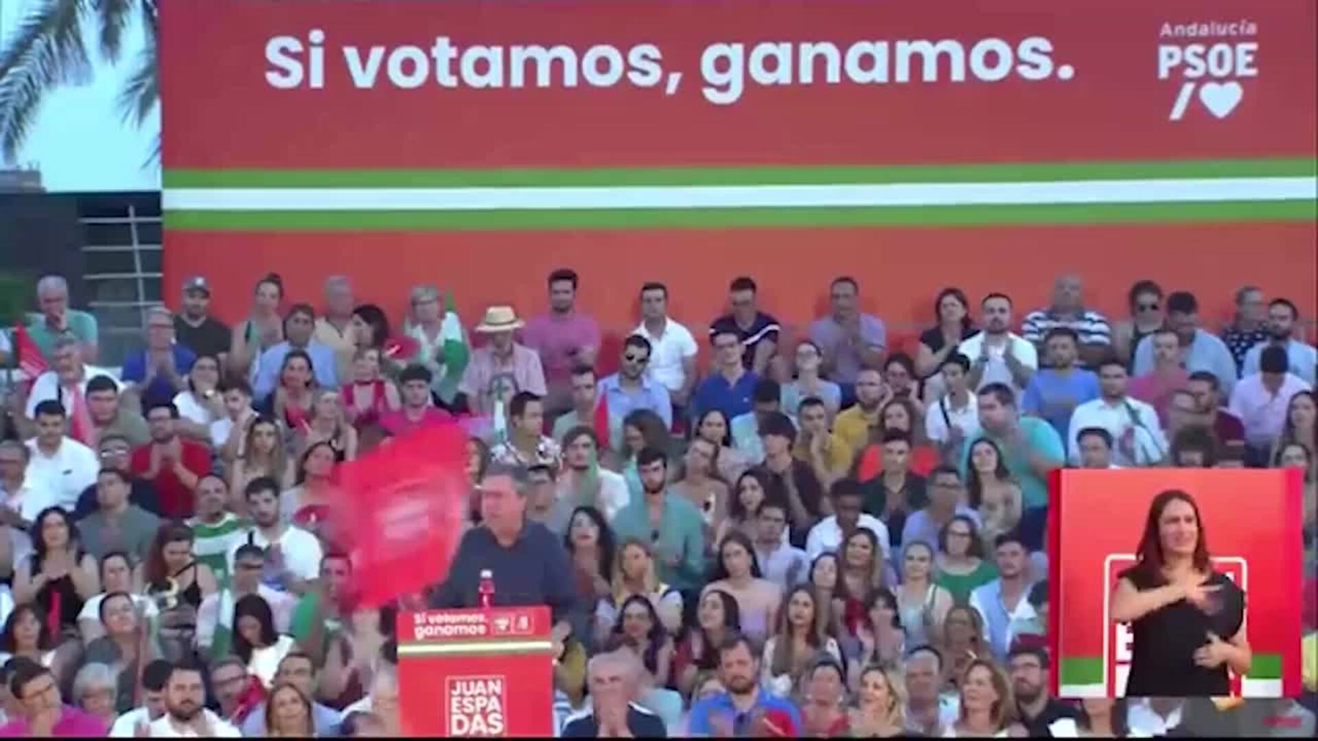 Espadas (PSOE-A) pide enviar las encuestas &quot;a la papelera&quot; el 19J