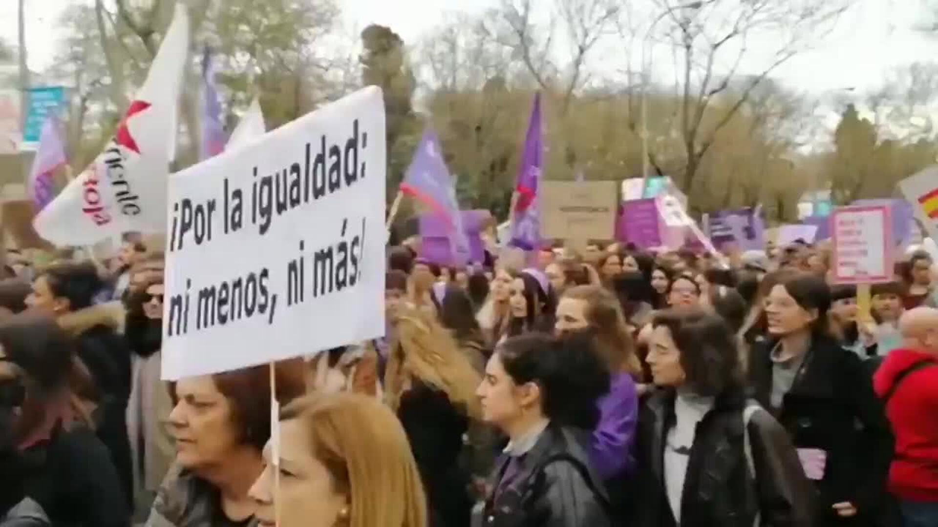 Cánticos por el Día Internacional de la Mujer en Madrid