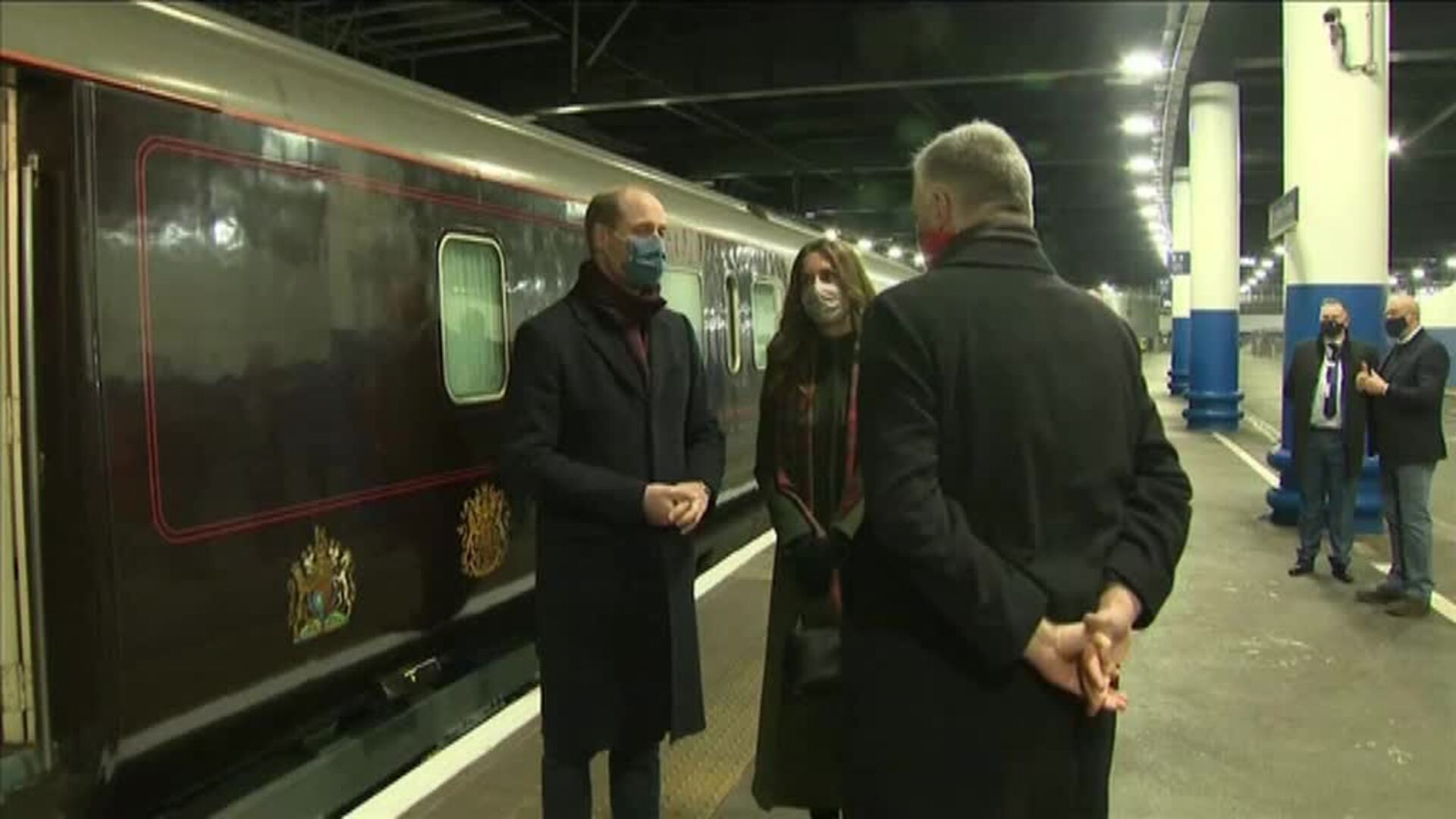 El príncipe Guillermo y Kate Middleton se suben al Royal Train para rendir homenaje a los &#039;héroes&#039; de la pandemia