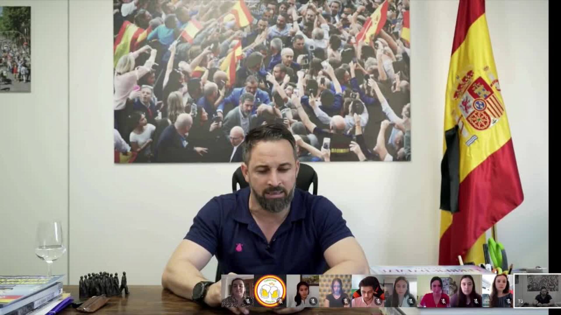 Abascal acusa a Pablo Iglesias de tener un &quot;discurso guerracivilista&quot;