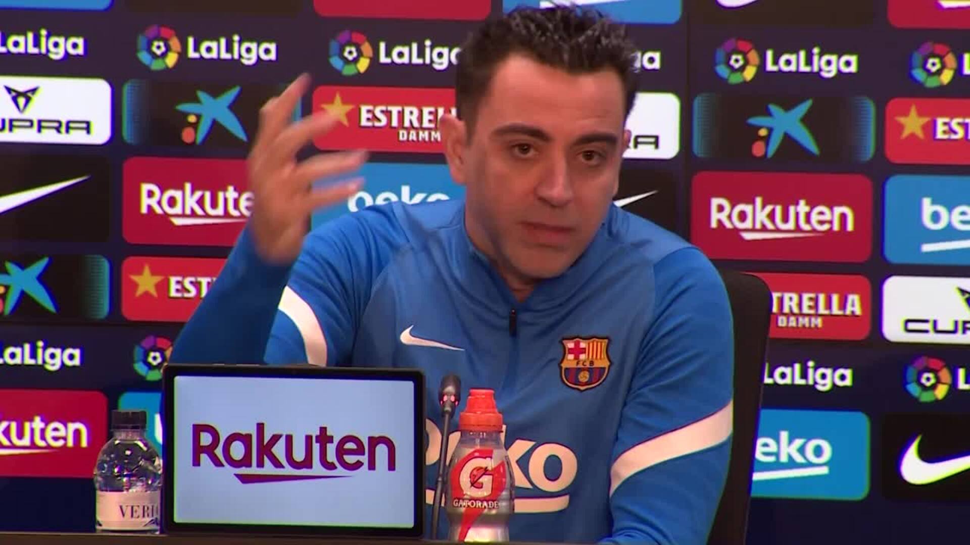 Xavi: &quot;No pienso más allá de Osasuna, el Galatasaray no está en mi cabeza&quot;