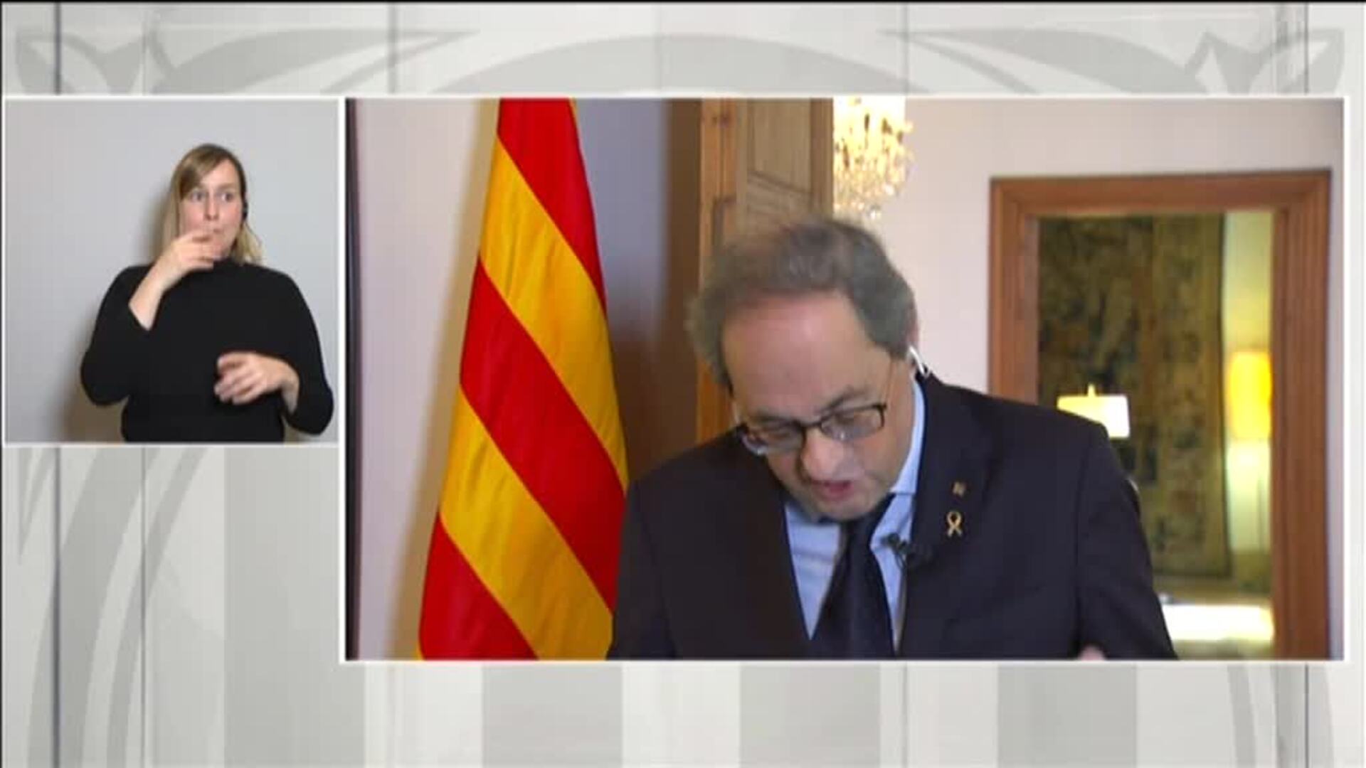 Torra cree que poner fin al confinamiento total es una &quot;irresponsabilidad&quot; y una &quot;temeridad&quot;