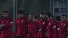 La selección de Palestina entrena en Lezama a dos días de medirse a Euskadi