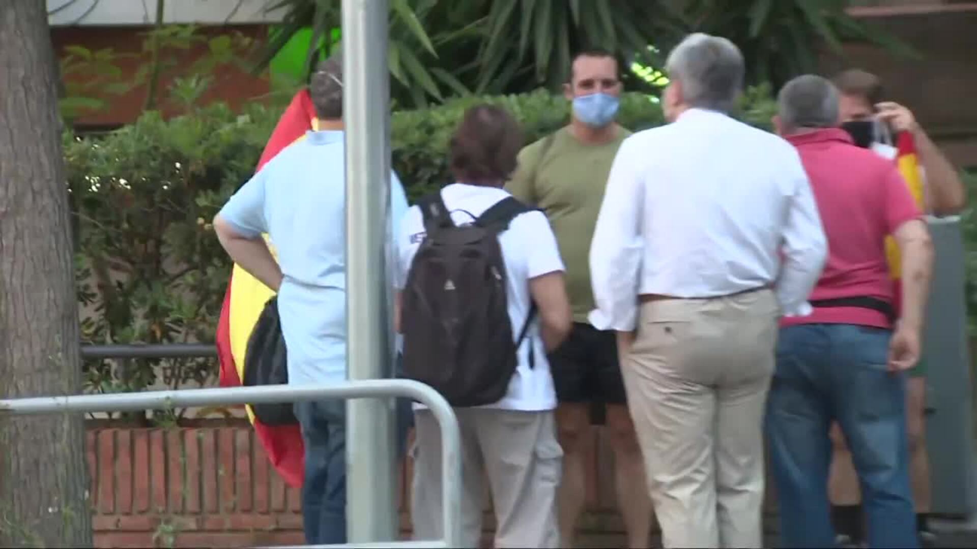 Protesta en Barcelona contra la gestión del Ejecutivo de Sánchez