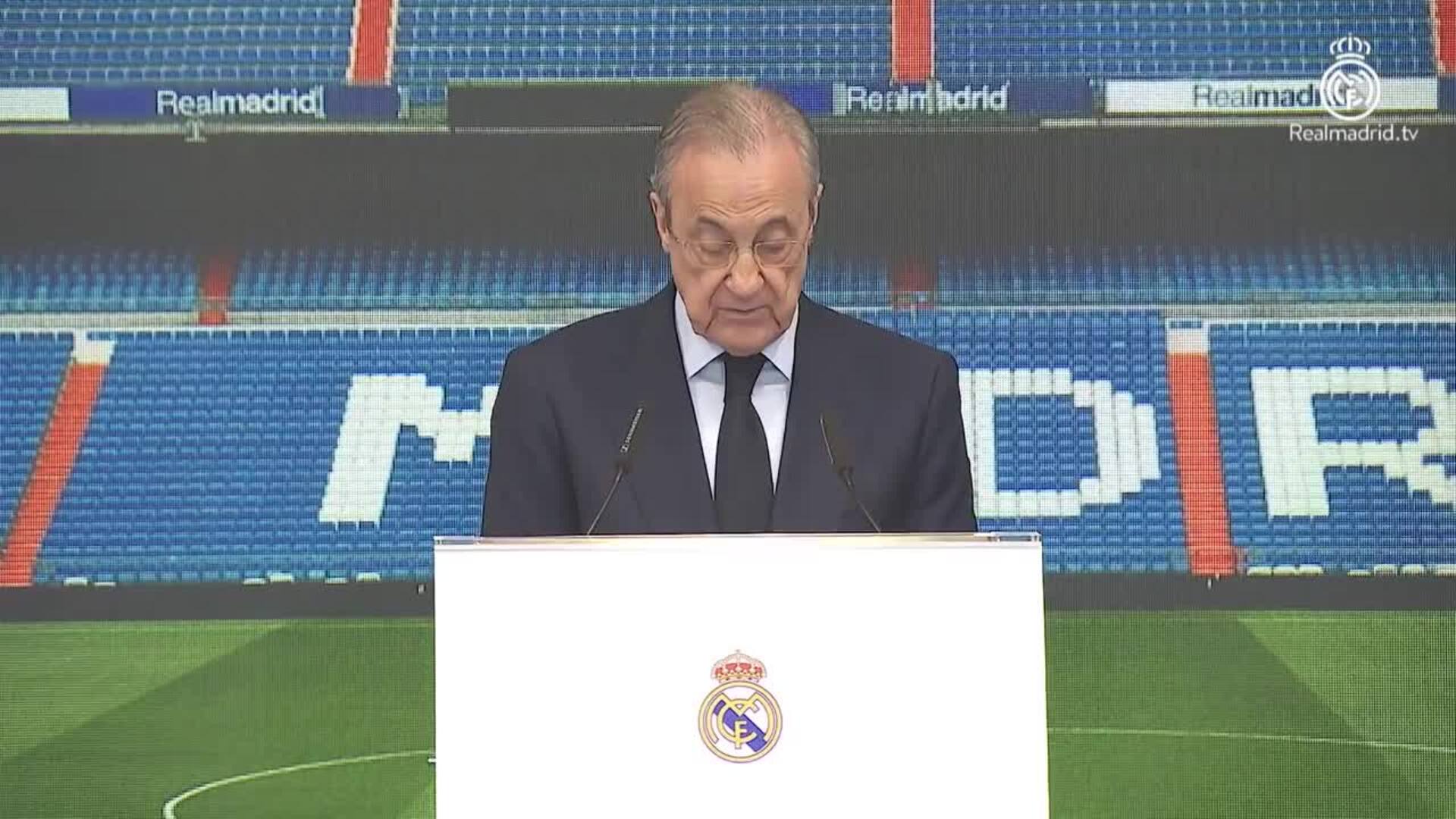 Florentino Pérez: &quot;Tu fantasía y tu felicidad han sido fundamentales para nuestros éxitos&quot;