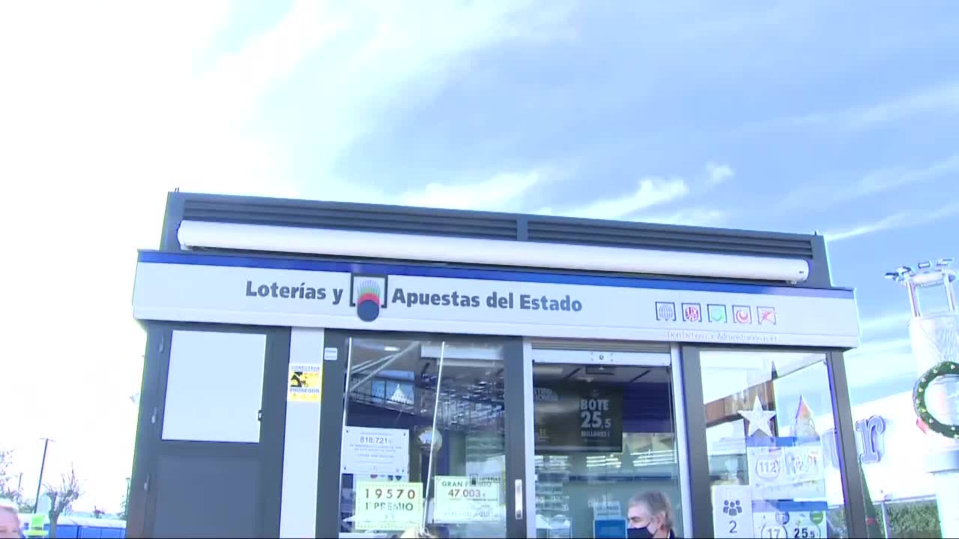 El &#039;Gordo&#039; vendido en el centro comercial Nassica en Getafe