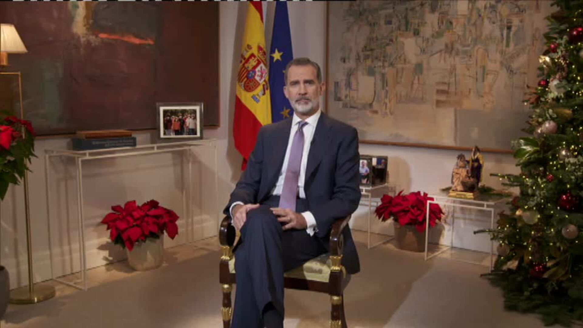 Felipe VI envía un mensaje de ánimo a los palmeros en su discurso de Navidad