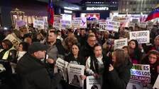 Cientos de personas marchan en Madrid por "la paz y la libertad" en Venezuela
