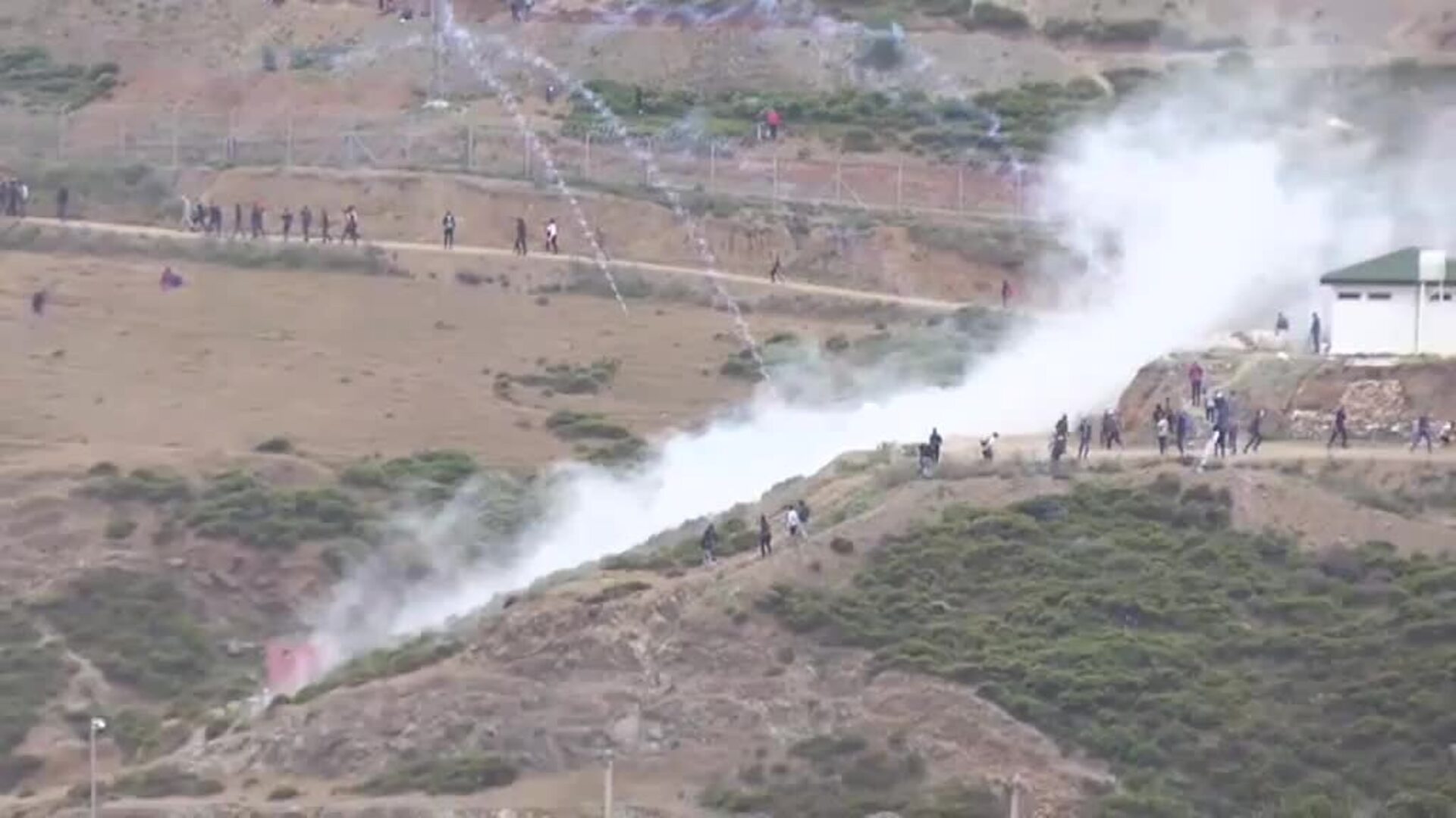 La playa de El Tarajal, zona cero de la crisis migratoria de Ceuta