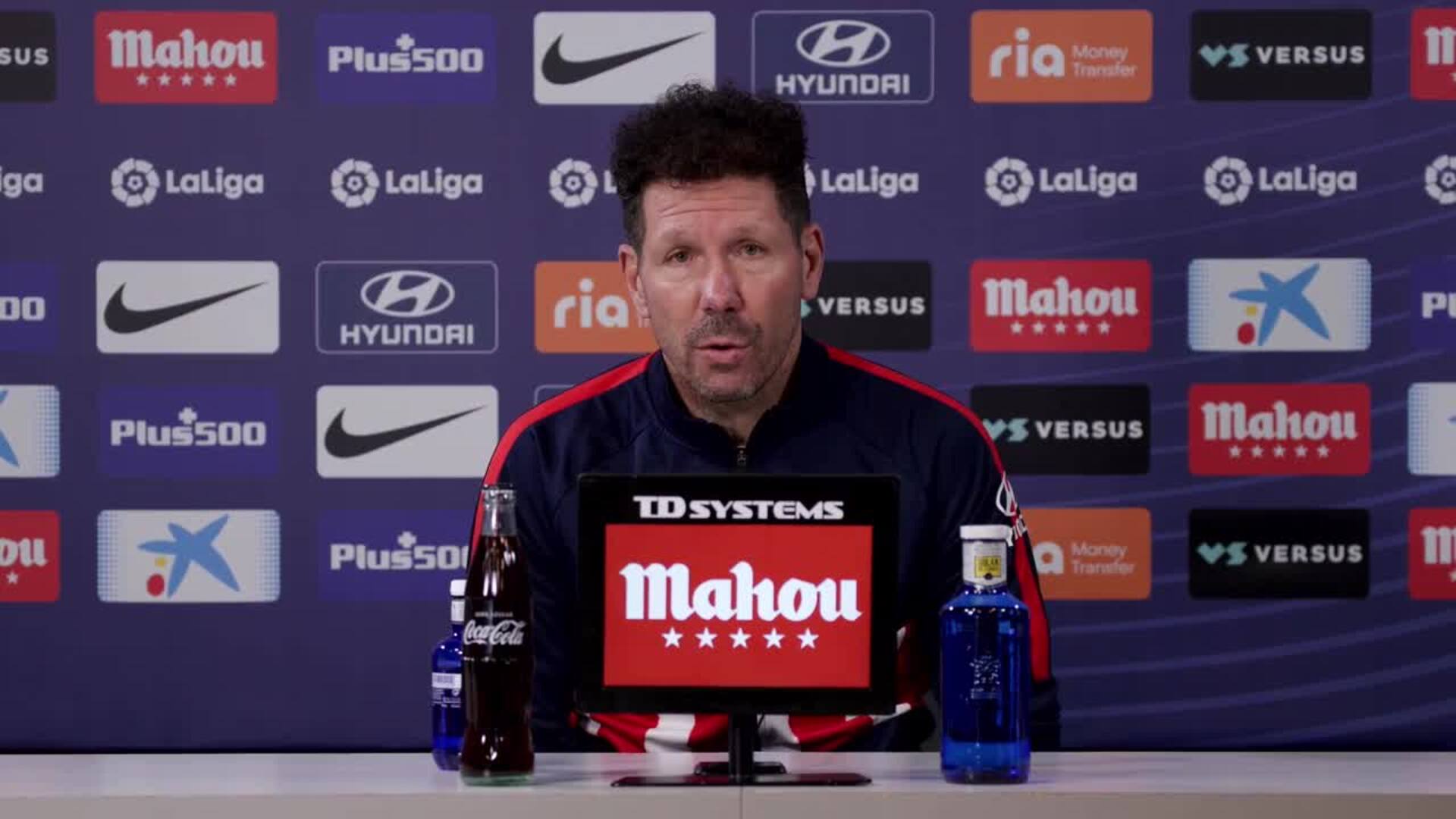 Simeone: &quot;Hay que convivir con estas situaciones y buscar soluciones&quot;