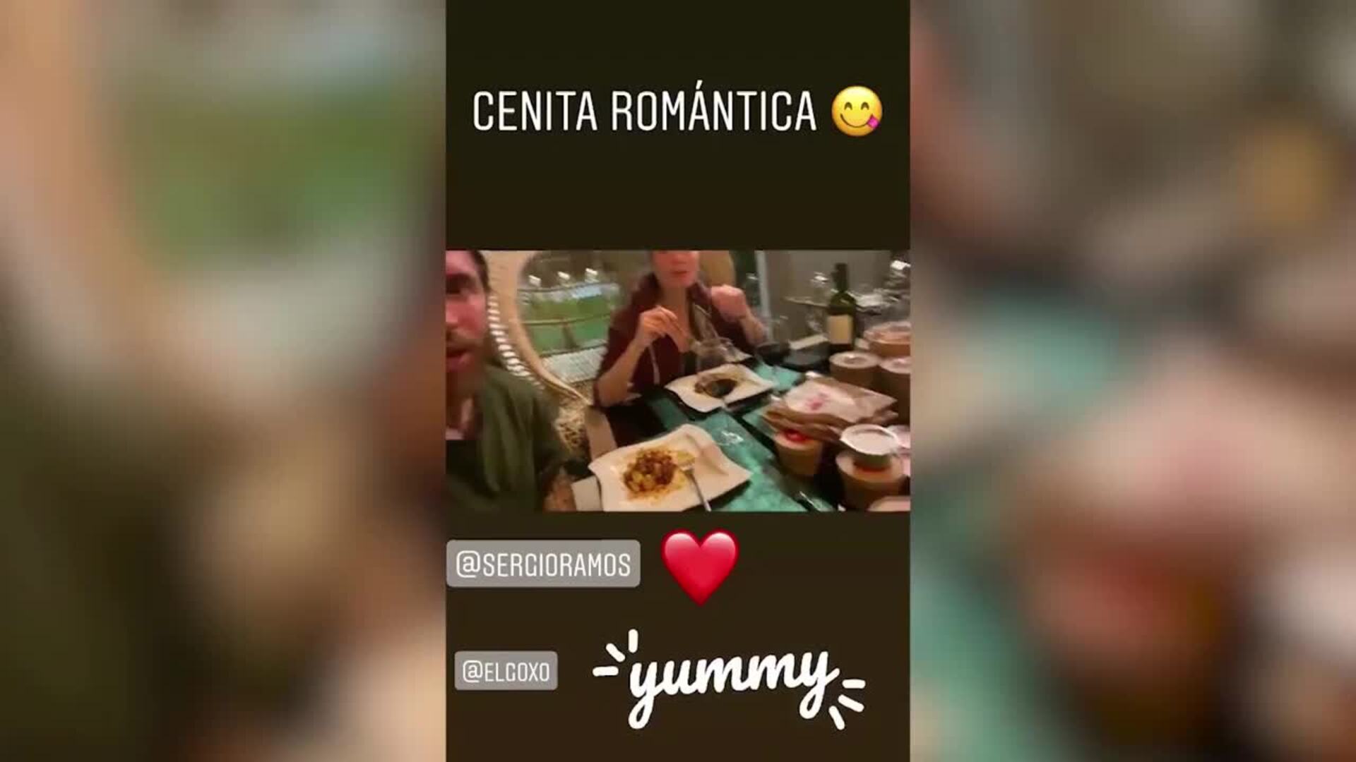 Pilar Rubio y Sergio Ramos disfrutaron de una cena romántica en casa
