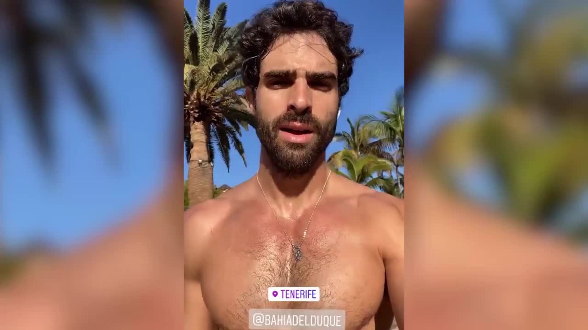 Juan Betancourt disfruta de Tenerife y su buen clima