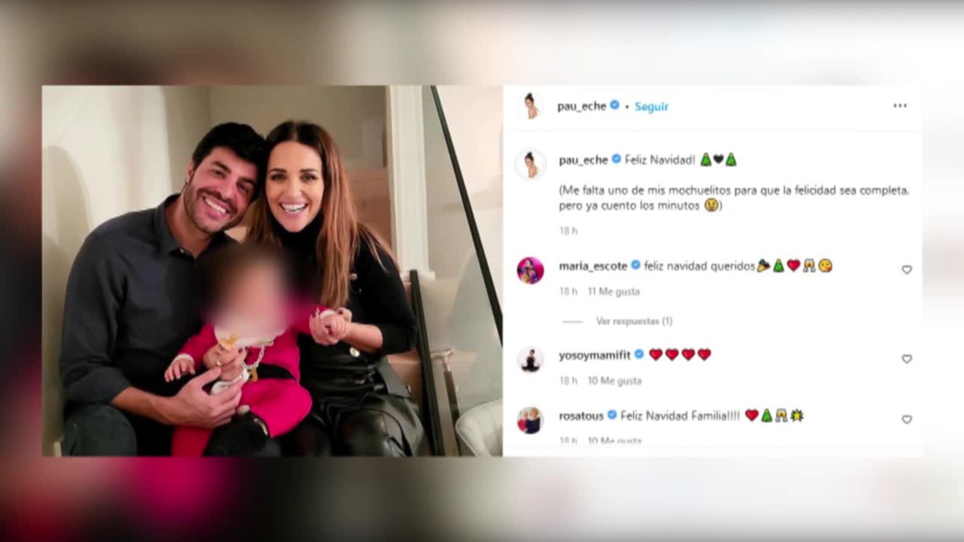 Paula Echevarría se pone nostálgica en Navidad y tiene motivos para ello