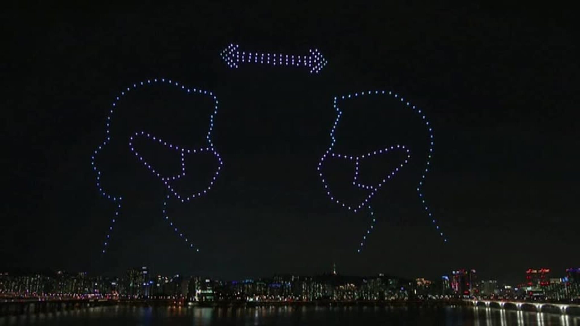 Corea del Sur promueve prácticas adecuadas de higiene pandémica con una exhibición masiva de drones