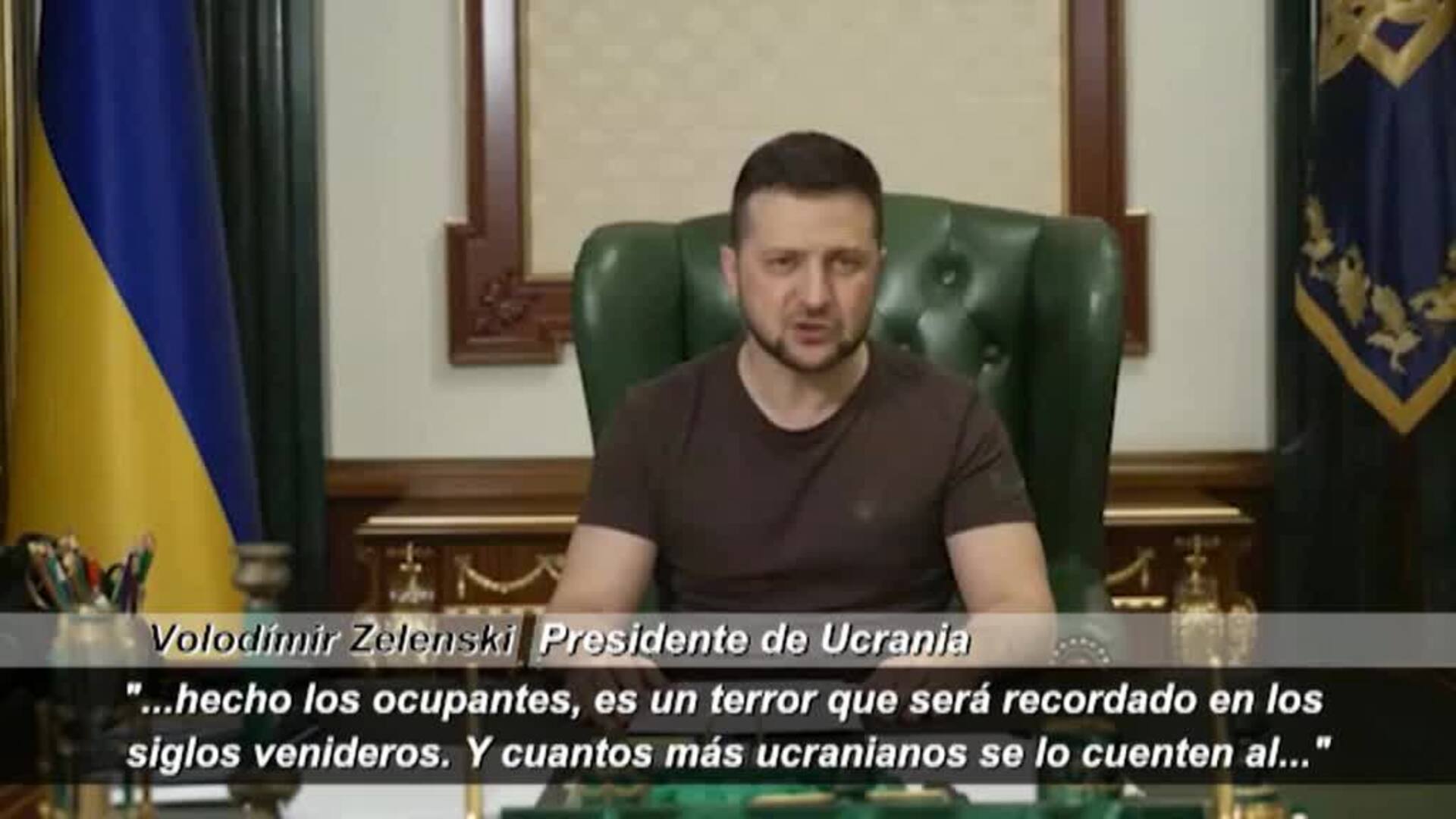 Zelenski afirma que el asedio ruso a Mariupol es &quot;un terror que será recordado en los siglos venideros&quot;