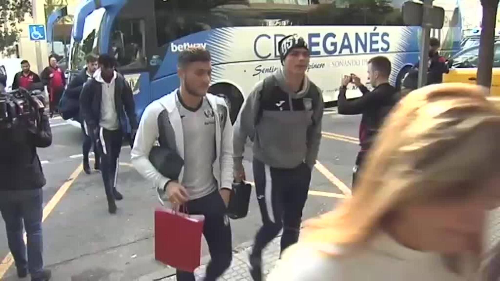 El CD Leganés ya ha llegado a Barcelona