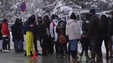 Colapso en Navacerrada un día después de que 350 personas tuvieran que ser evacuadas por la nieve