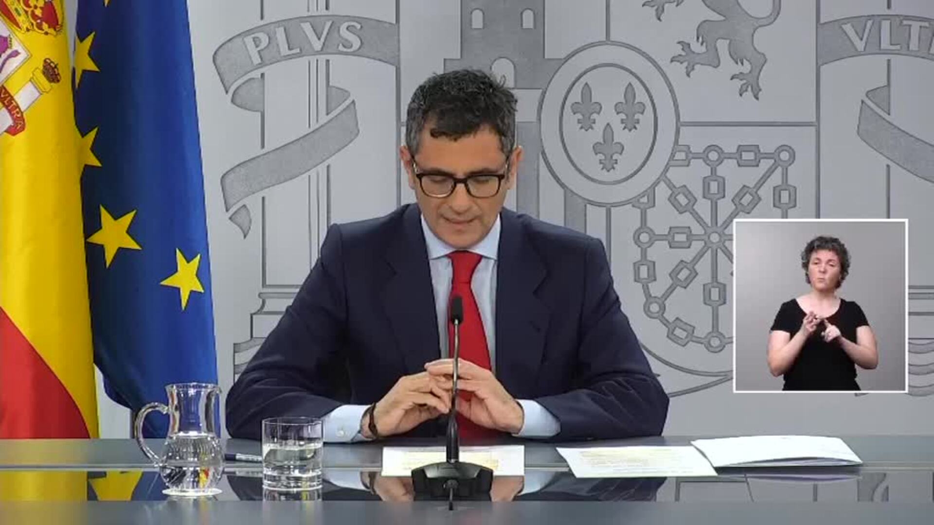 Bolaños anuncia que Sánchez y Aragonès se reunirán &quot;tan pronto como sus agendas lo permitan&quot;