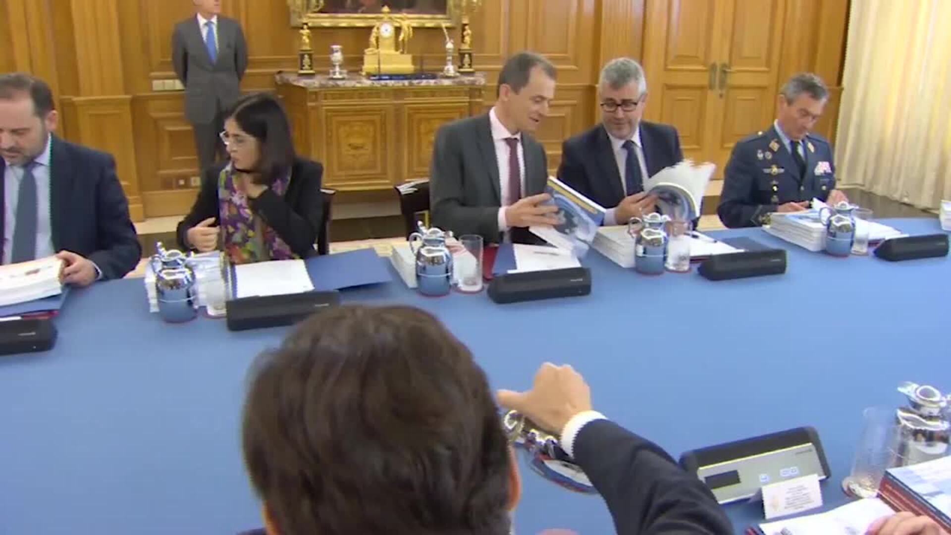 Felipe VI se sienta en la cabecera de la mesa del Consejo de Seguridad