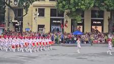 Ensayo general para el desfile para conmemorar el 80 aniversario del Día Nacional de Vietnam