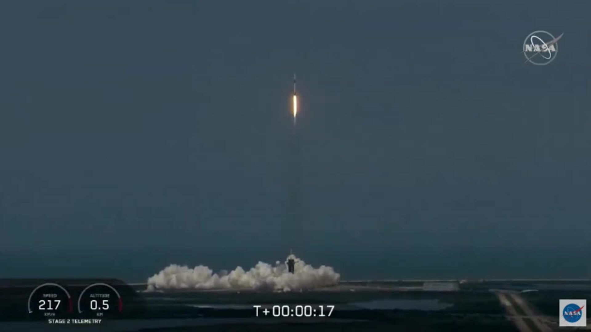 Dos astronautas parten a la Estación Espacial en una Crew Dragon de SpaceX
