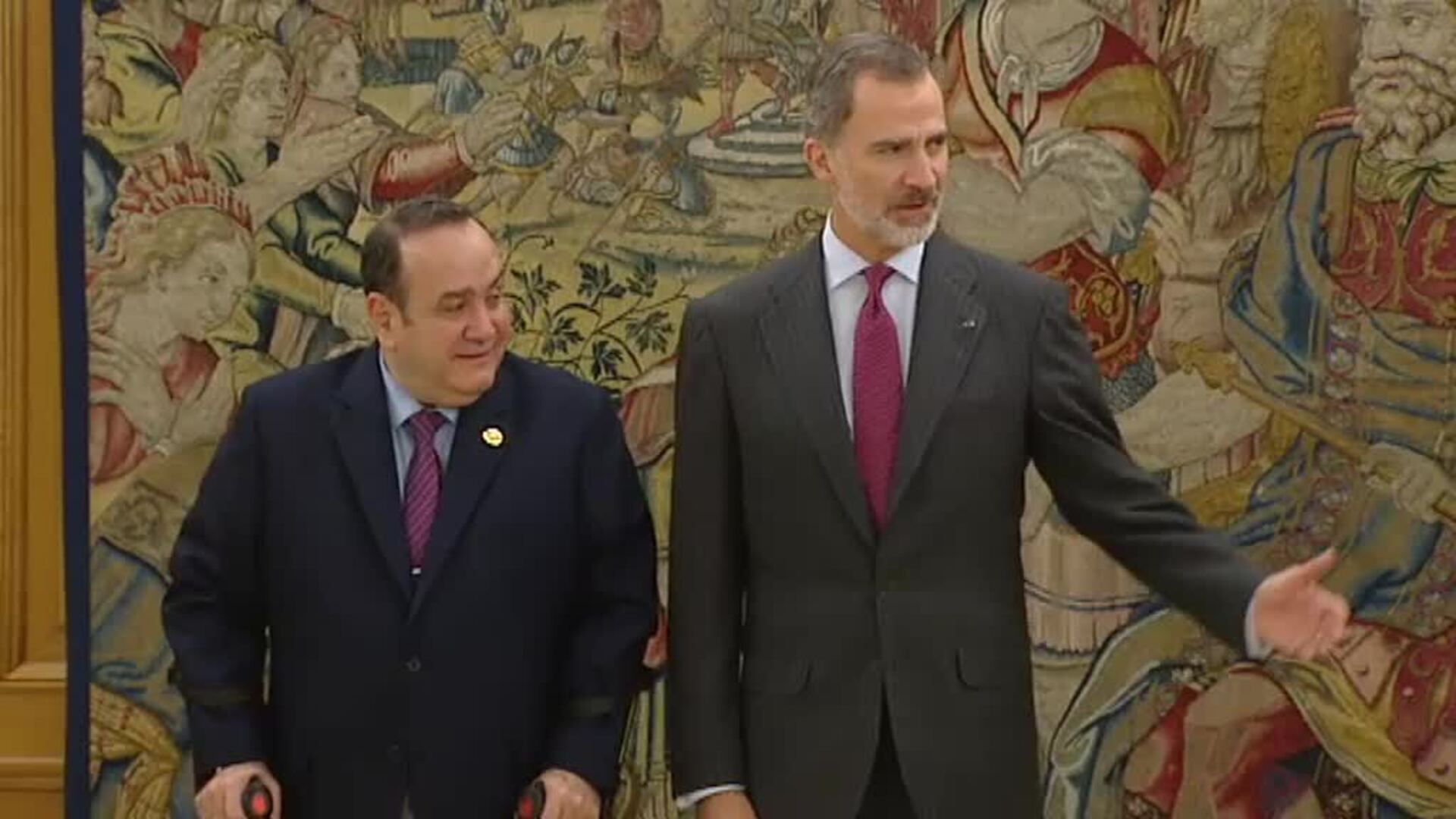 El Rey se reúne con el presidente de Guatemala