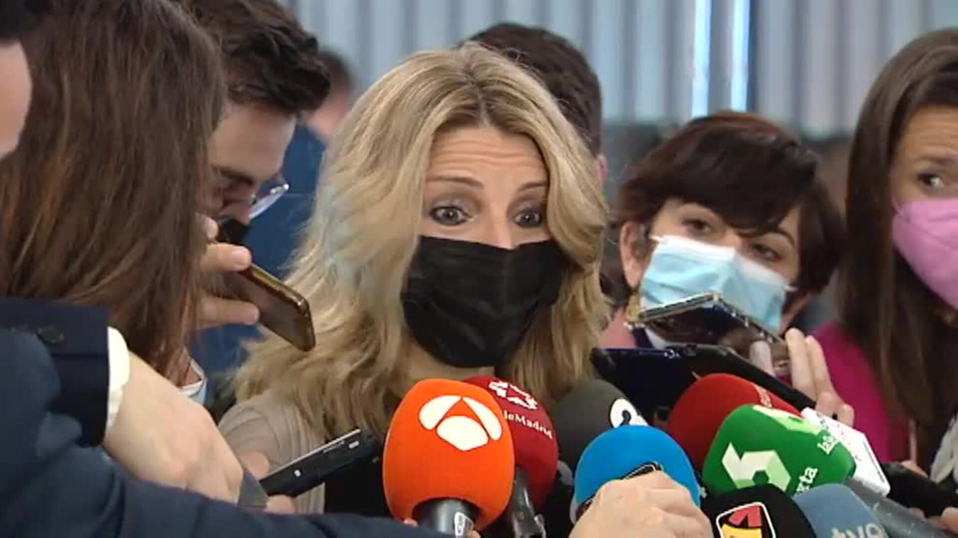 Yolanda Díaz, muy &quot;satisfecha&quot; con las medidas anticrisis y pide el apoyo mayoritario del Congreso