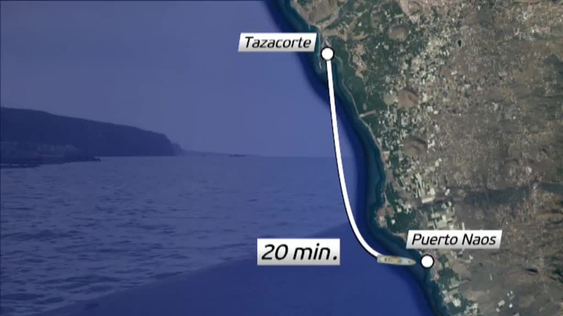 La Armada iniciará mañana el traslado de agricultores a las plataneras al sur de las coladas de La Palma