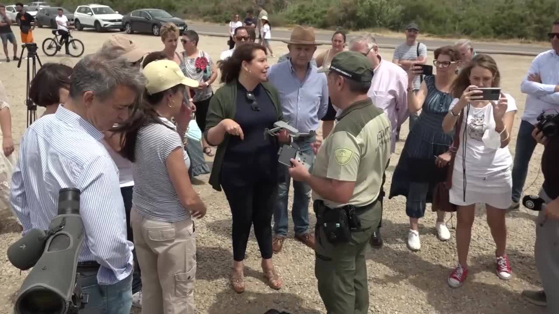 Crespo destaca la aportación de los drones a las labores de protección y conservación ambiental