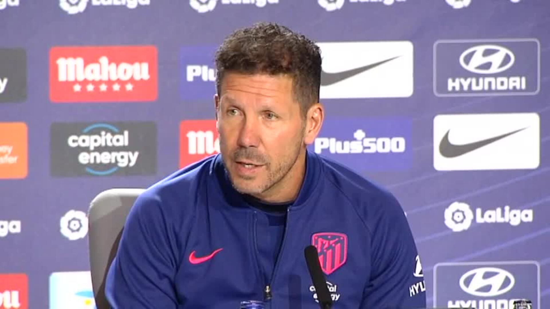 Simeone: &quot;Estoy bien, estoy tranquilo. Porque cuando todos se ponen nerviosos yo estoy tranquilo&quot;
