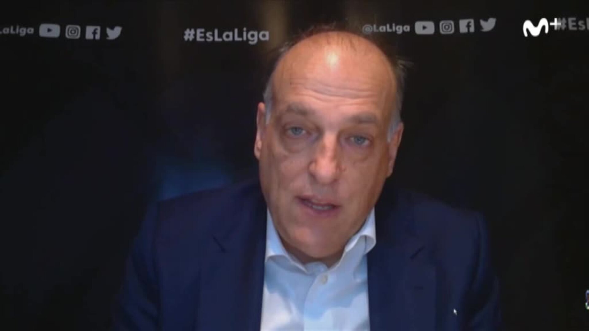 Tebas espera que el 11 de junio se pueda reinaugurar la Liga con un partido de homenaje a las víctimas del Covid-19