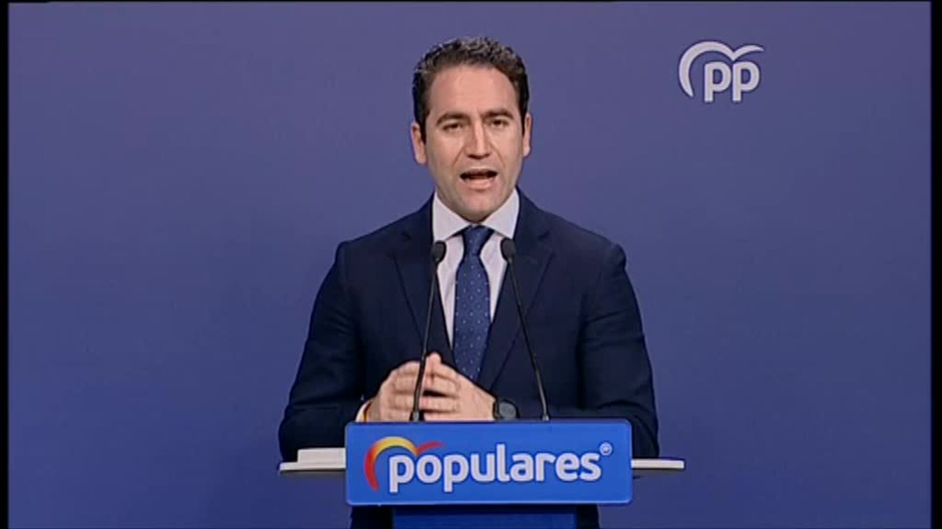 García Egea: &quot;Sánchez debería empezar a pensar en irse si se confirma la caída de escaños del PSOE&quot;