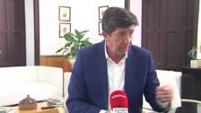 Juan Marín: «Espero que se puede repetir el Gobierno de PP y Cs otros cuatro años en Andalucía»