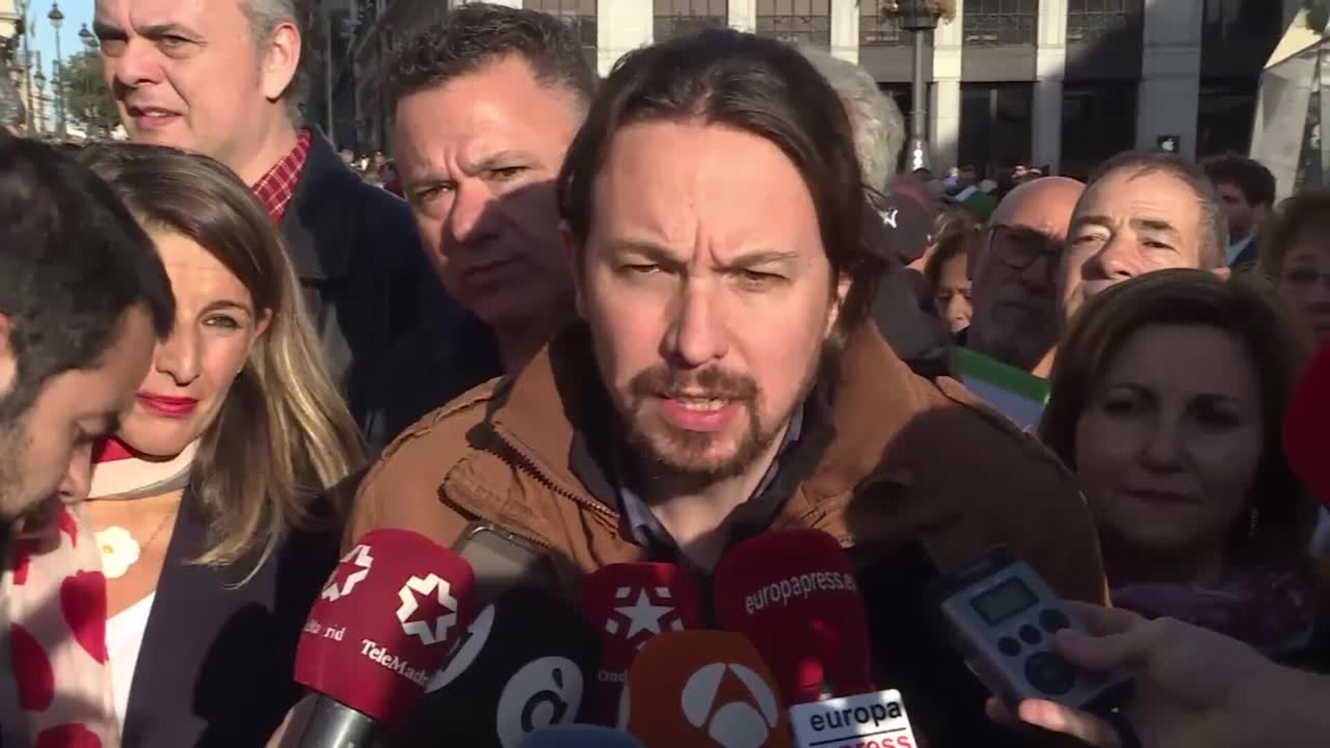 Iglesias quiere garantizar que las pensiones se revalorizan