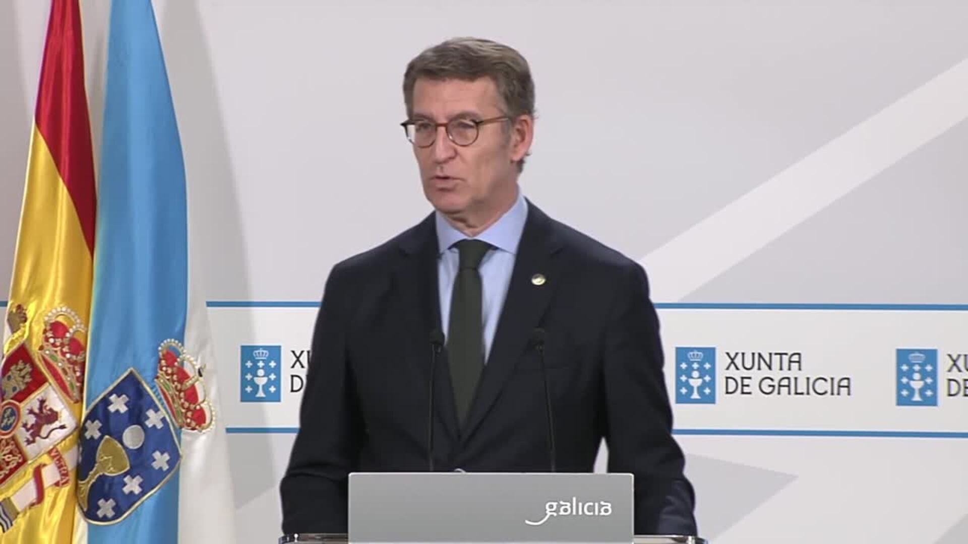 Feijóo reduce a cuestión de &quot;protocolo&quot; y &quot;anécdota&quot; la ubicación de Casado y Ayuso