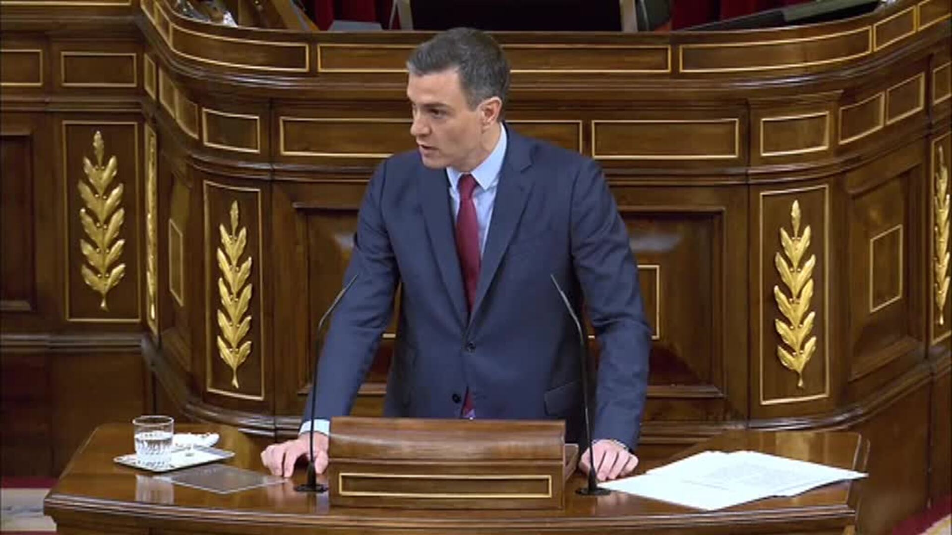 Sánchez: &quot;No habrá referéndum de autodeterminación salvo que quienes lo defienden convenzan a los 3/5 de esta Cámara para reformar la Constitución&quot;