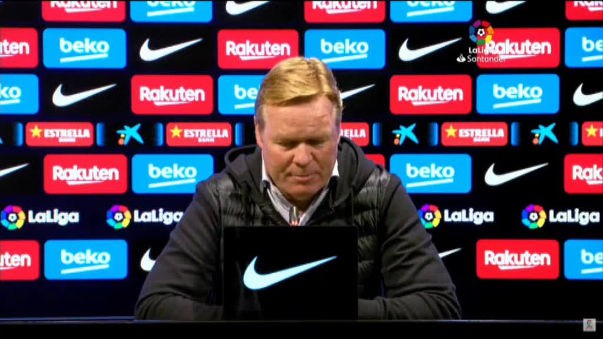Koeman asegura que Messi sufría &quot;unas molestias&quot; y &quot;no estaba en condiciones&quot; de ser titular