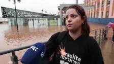 Brasileños agradecen las labores de rescate tras las inundaciones en el sur del país