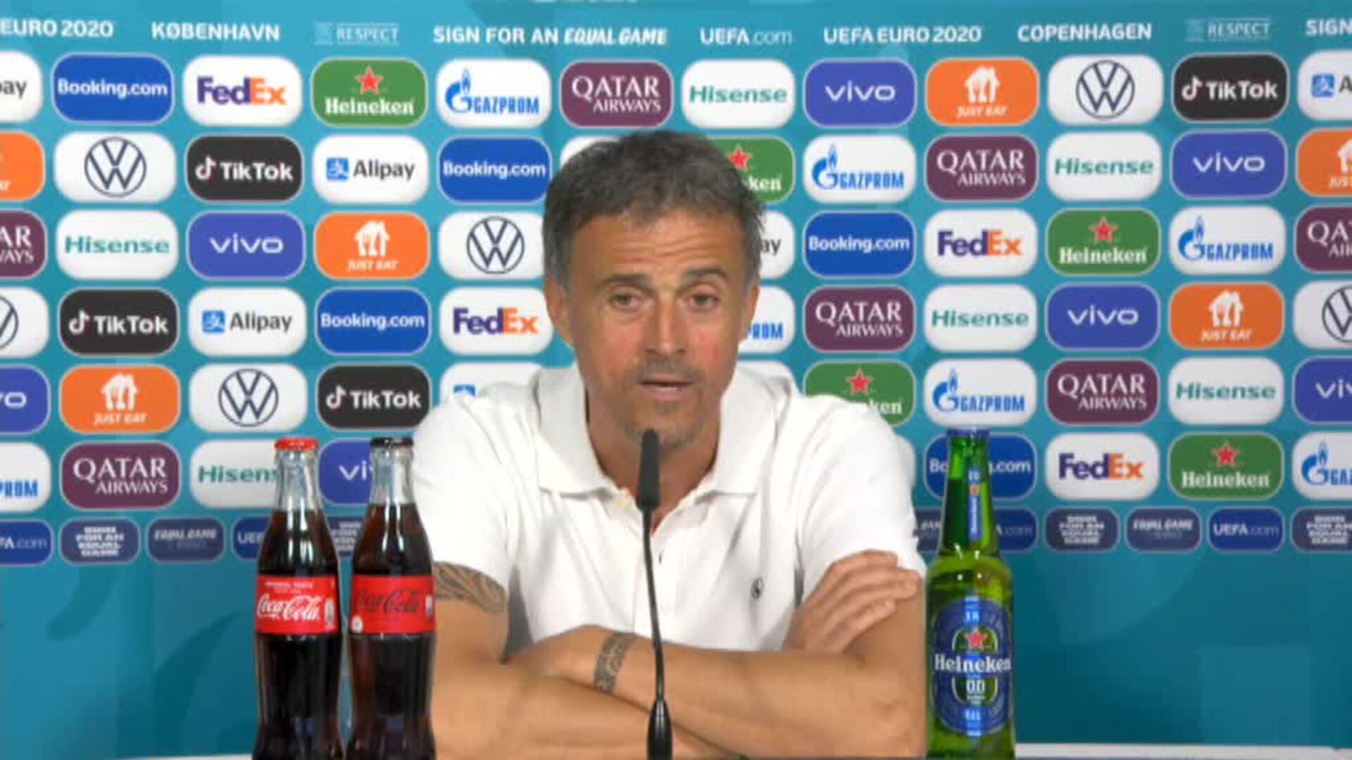 Luis Enrique: &quot;Nosotros no somos una selección que dependa de un solo jugador para marcar goles&quot;