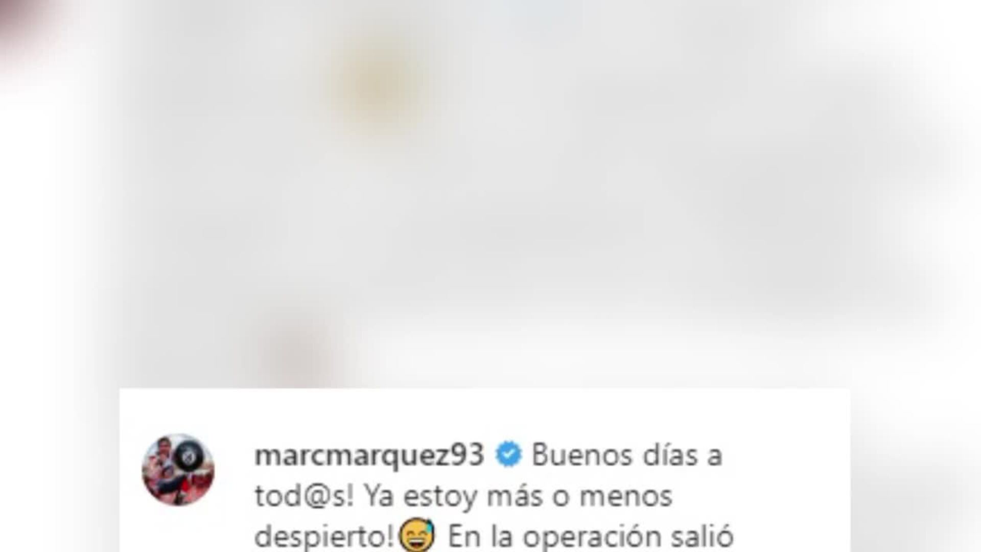 Lucía Rivera envía un corazón a Marc Márquez
