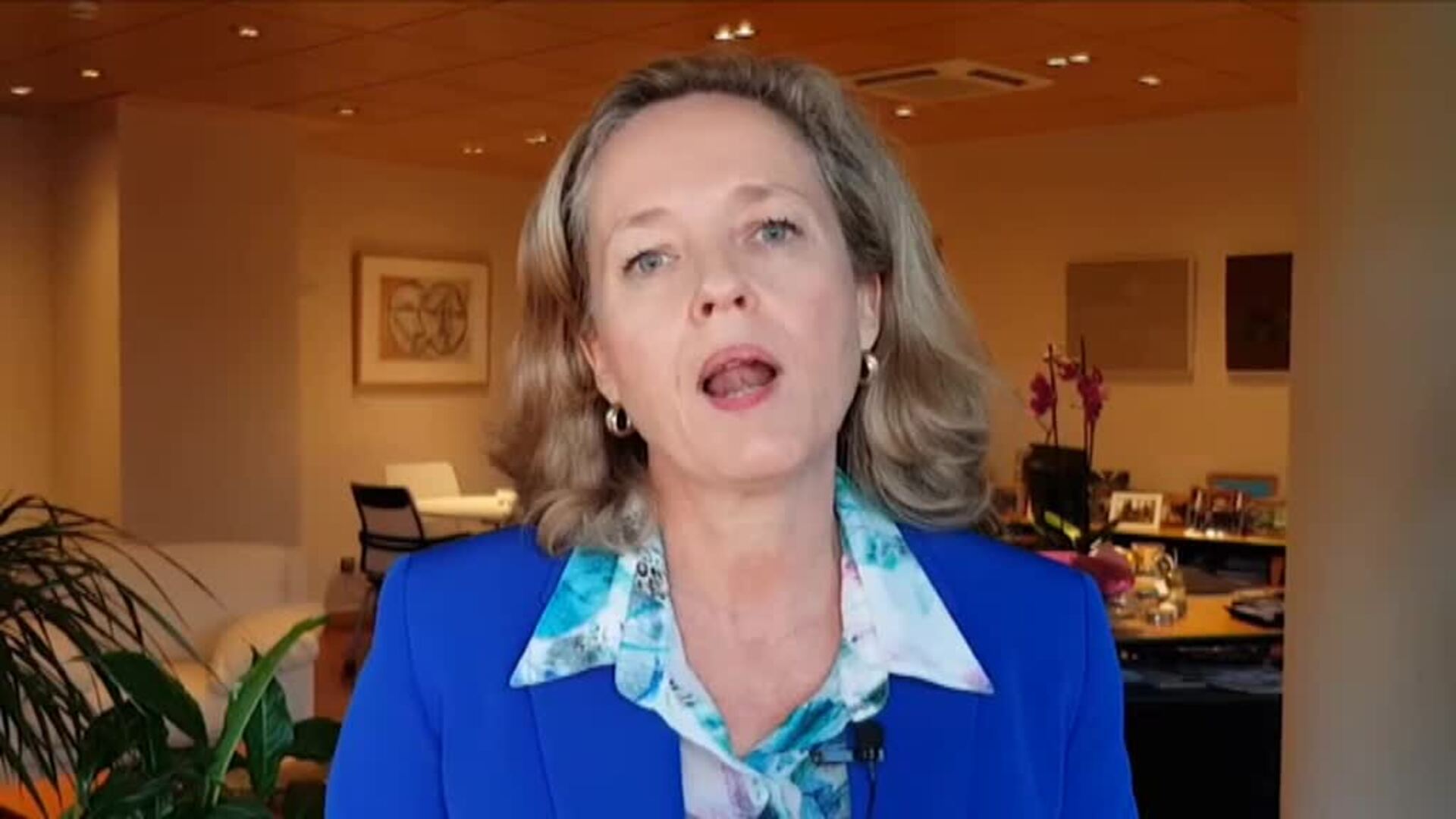 Nadia Calviño valora positivamente la subida de un 16,7% del PIB en España