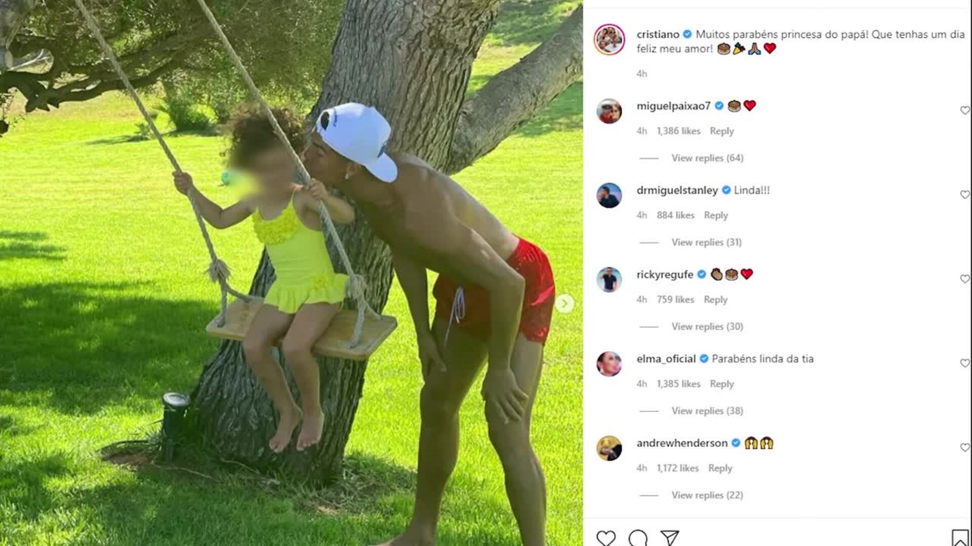 Cristiano y Georgina felicitan a su hija Alana: &quot;Te soñamos y te creamos&quot;