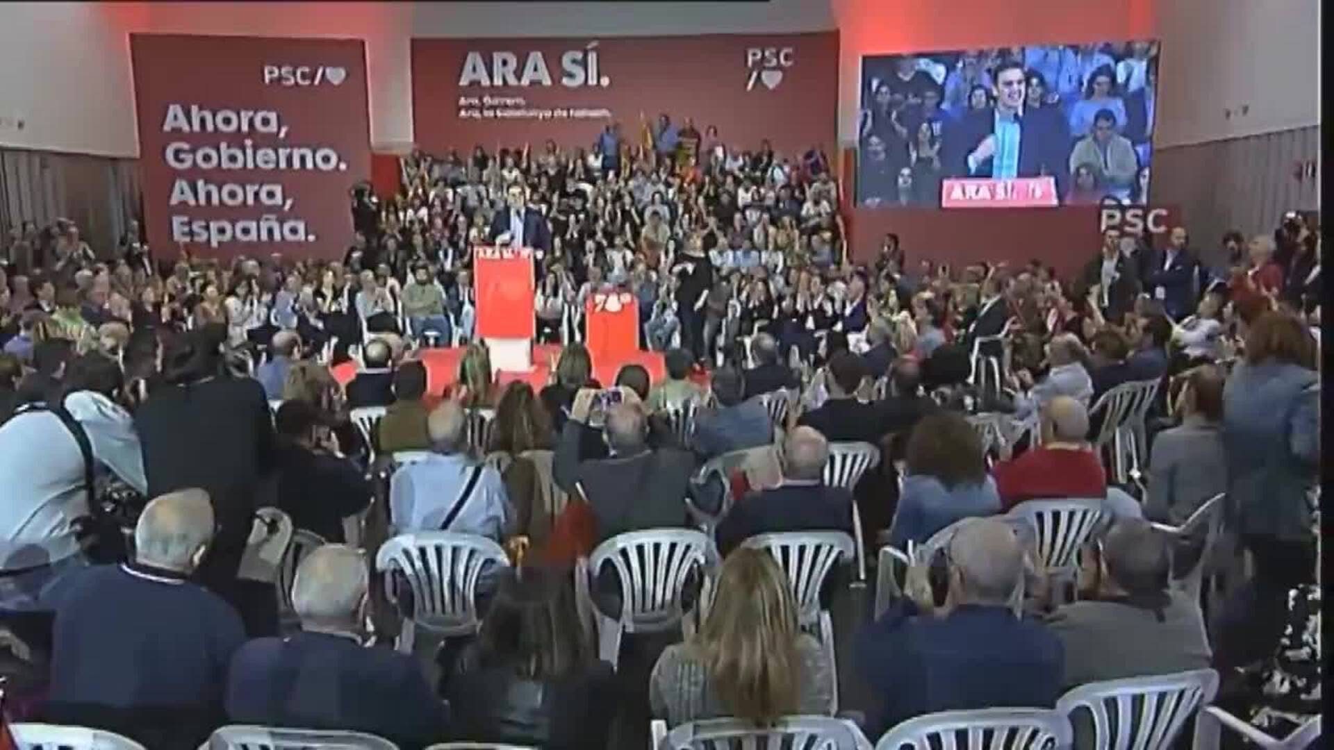 Sánchez apela a la Cataluña que &quot;no se resigna a sentirse extranjera en su tierra&quot;