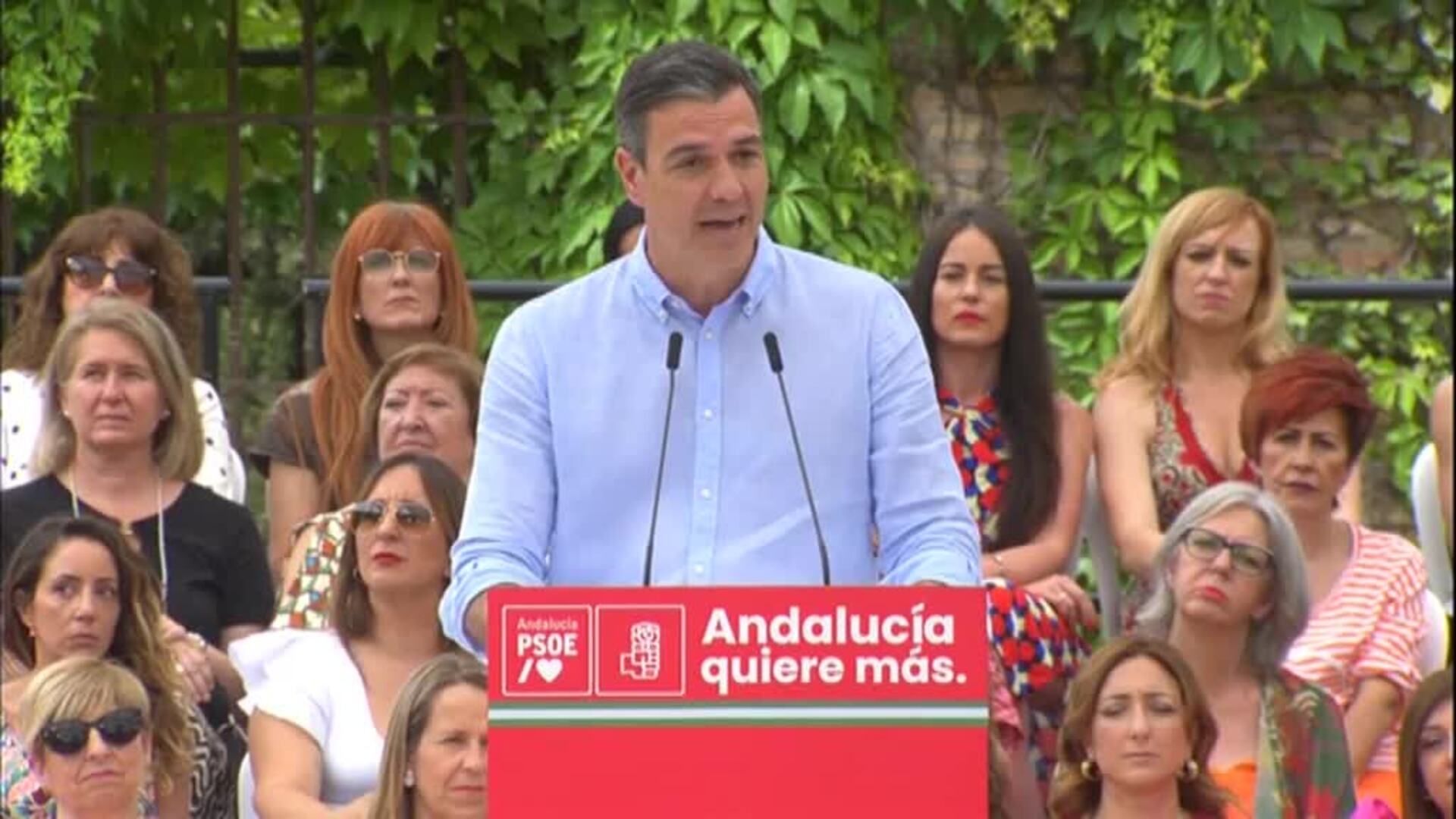 Pedro Sánchez: &quot;España sale adelante. Es el éxito de los españoles y el gran fracaso de la derecha y la ultraderecha&quot;