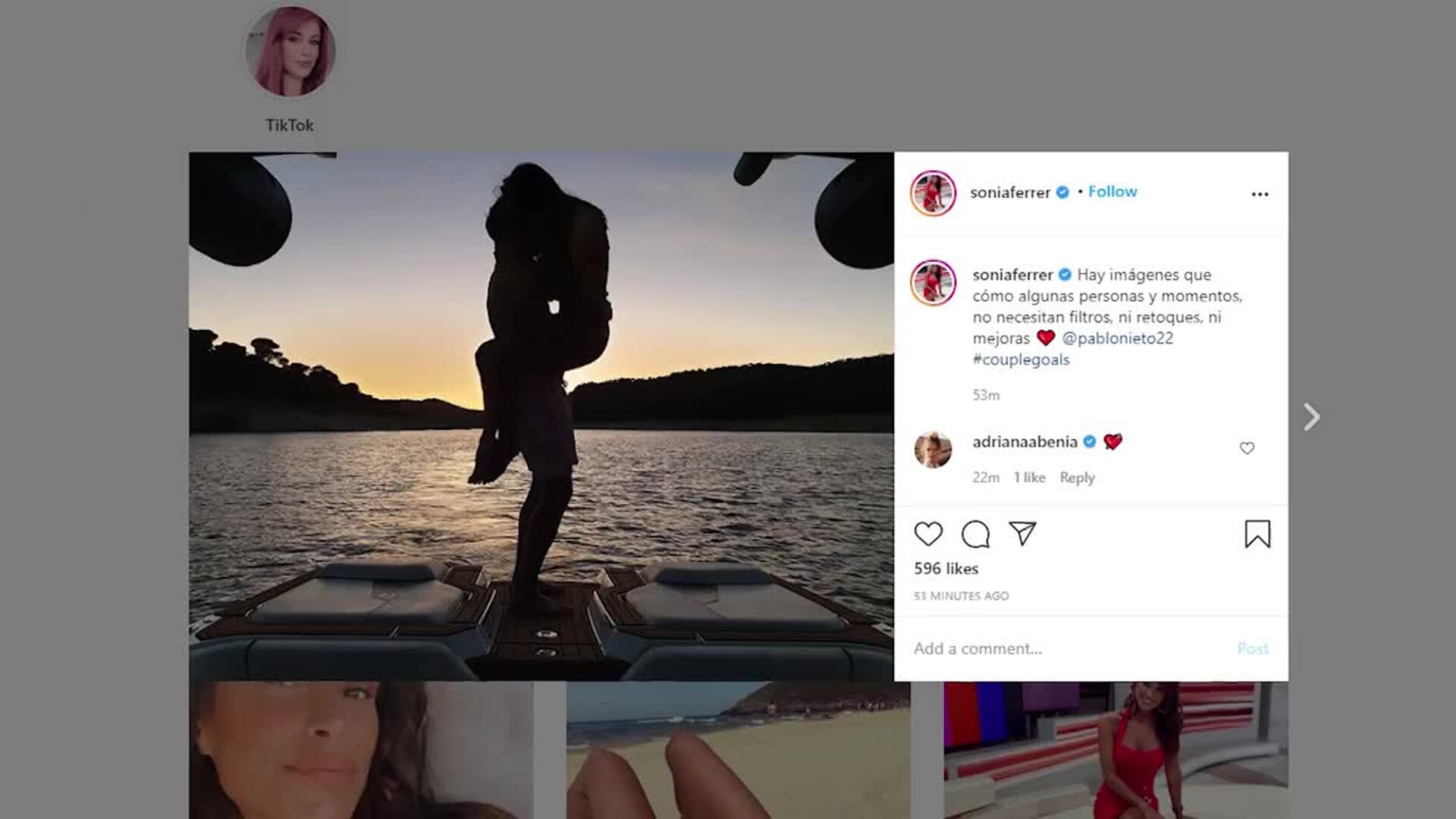 Sonia Ferrer confirma públicamente su relación con Pablo Nieto