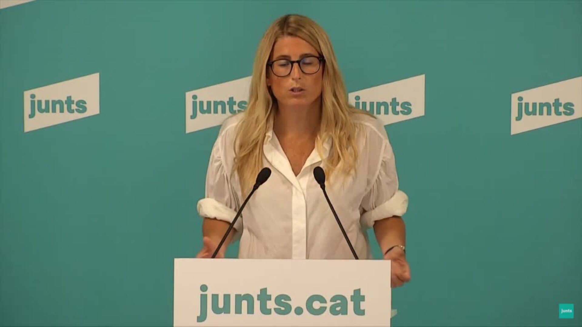 Artadi (Junts) pide a ERC y CUP negociar conjuntamente los PGE en beneficio