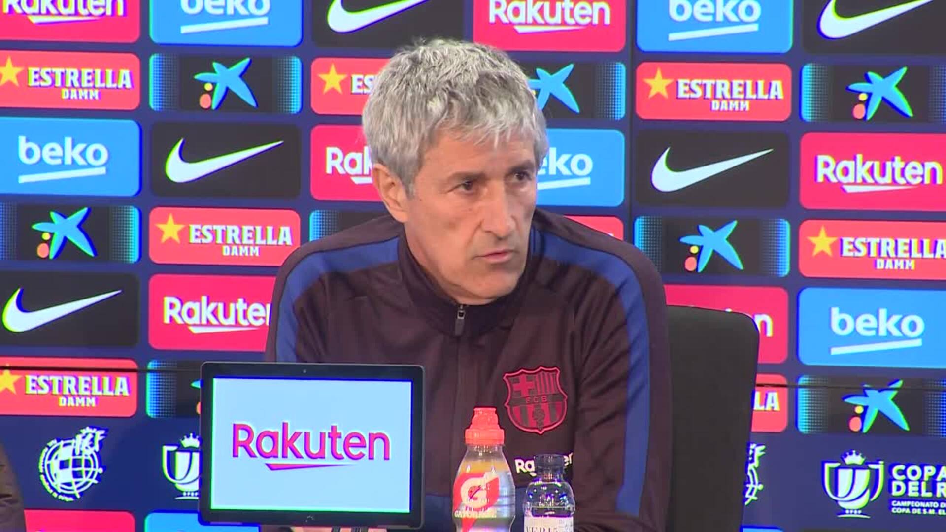 Setién asegura que no le afectan los problemas del club