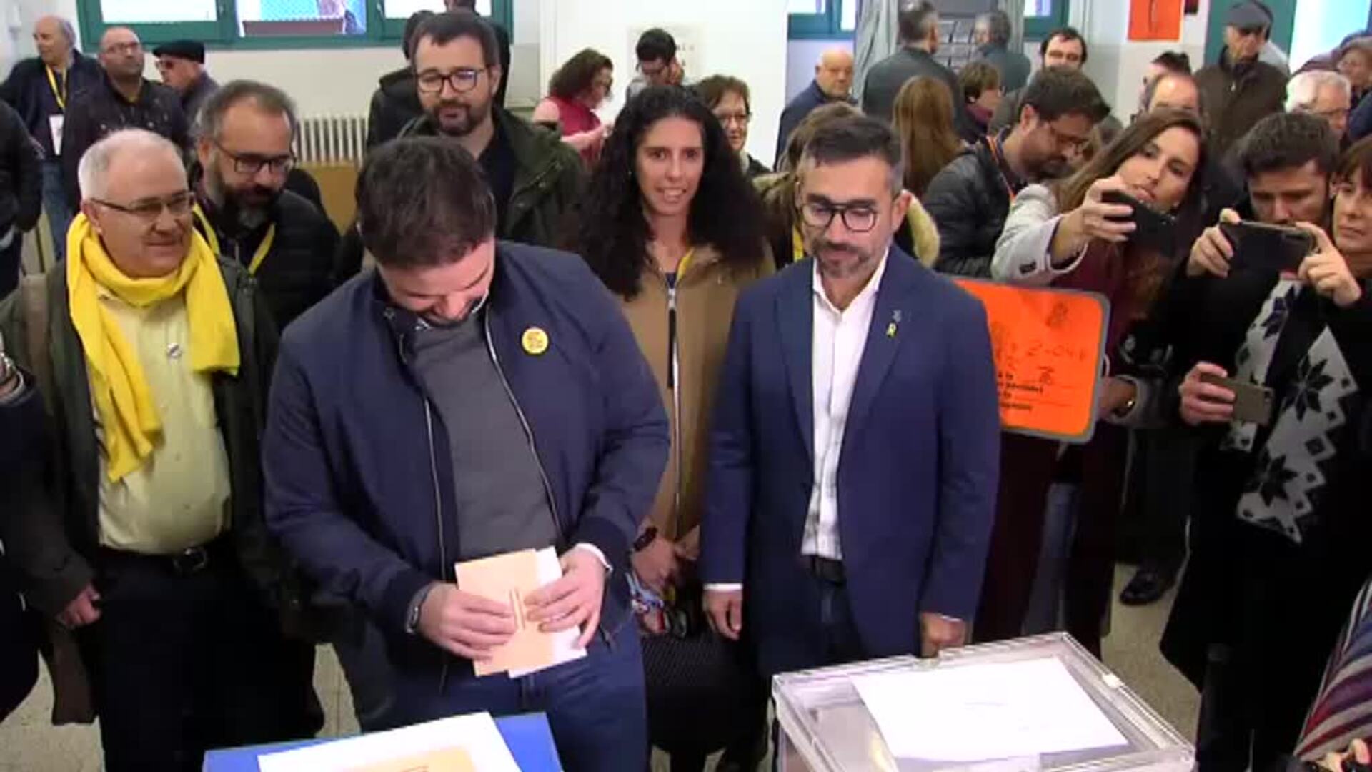 Rufián: &quot;Es buen día para que Cataluña sentencie de la única manera que sabe, en las urnas&quot;