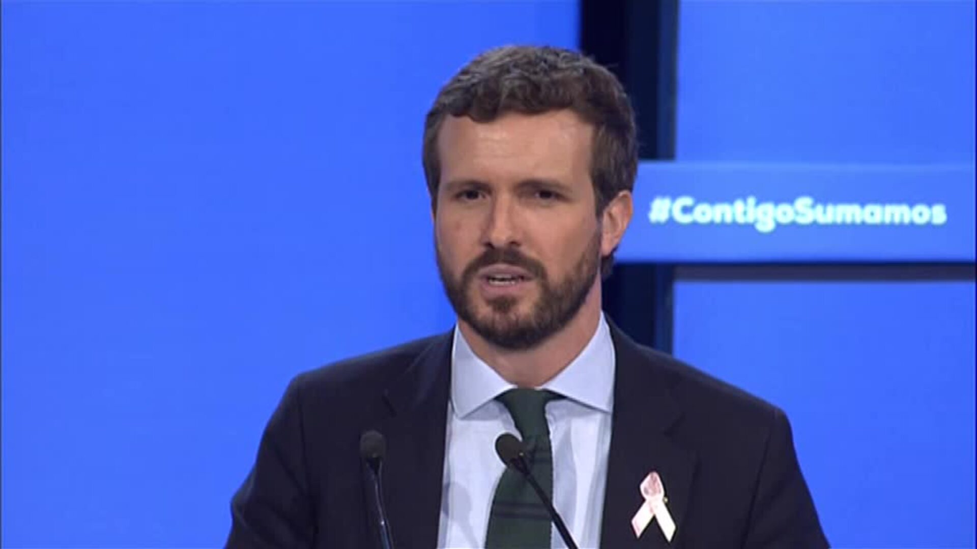 Pablo Casado: &quot;No es momento de hacer un llamamiento al diálogo&quot;