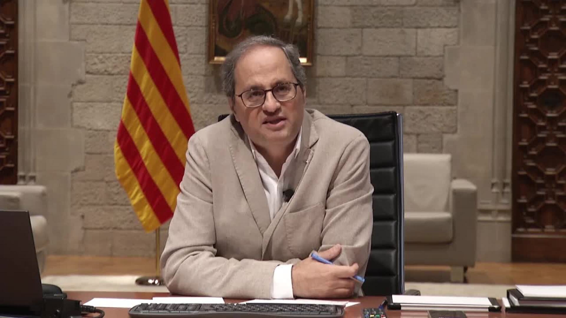 Torra hará &quot;responsable&quot; al Gobierno de &quot;asfixiar a Cataluña&quot; si no rectifica